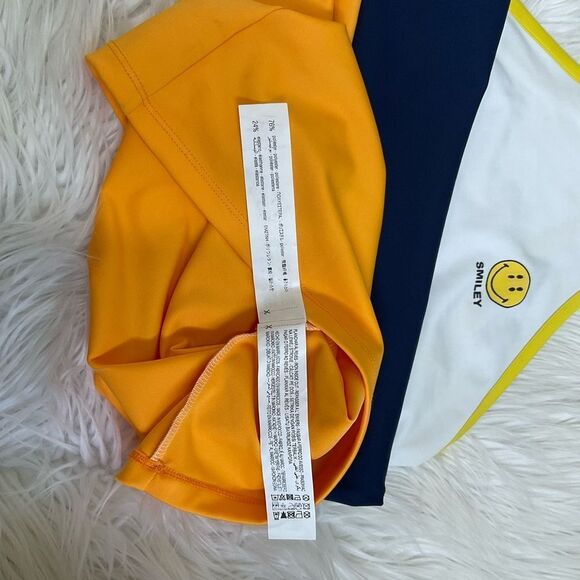 NEW ZARA Smiley Happy Collection Y2K color block bodycon mini dress S - Picture 7 of 9